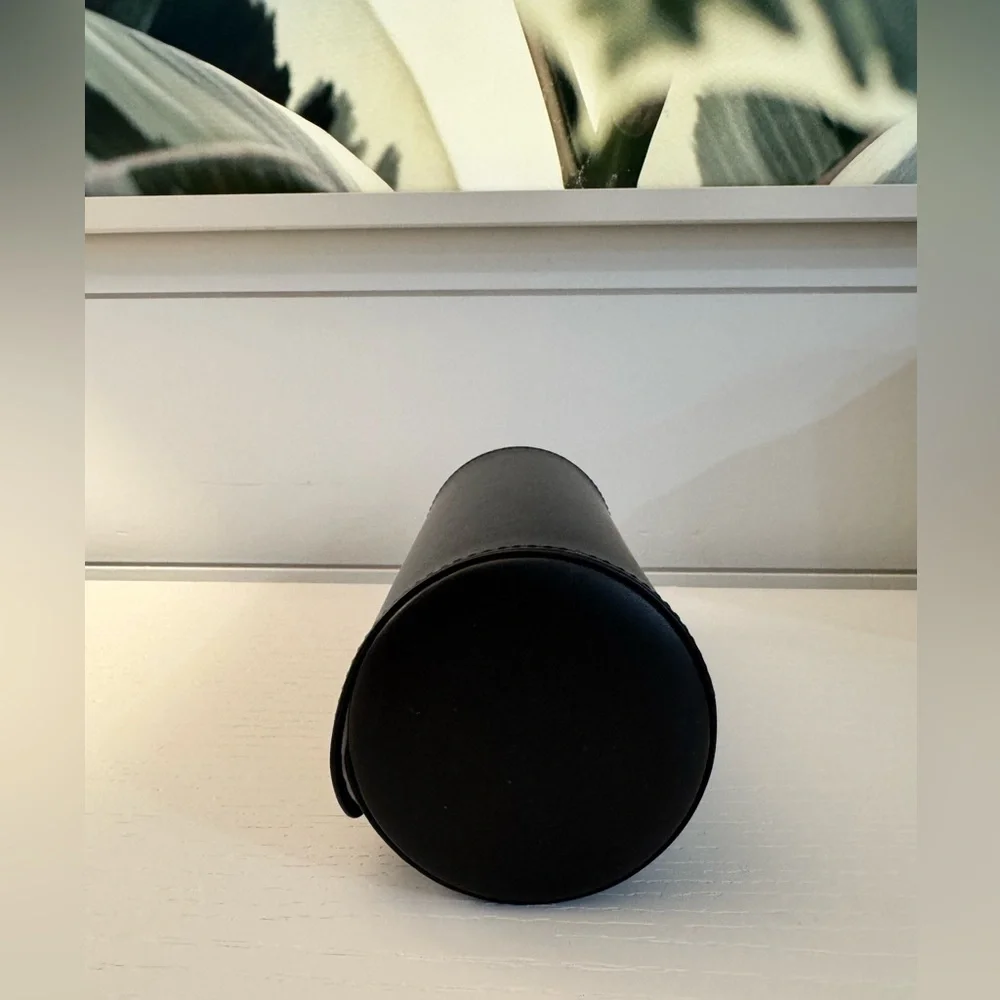 Luxury Automatic Watch Winder Black Leather Display Case Glass Top - Picture 9 of 10